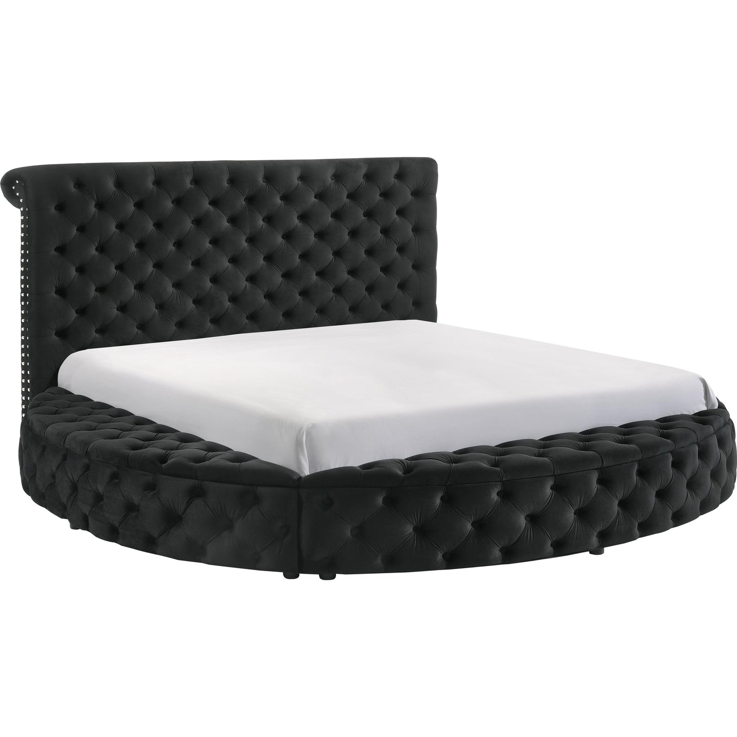 Crown Mark Brigitte 5202BK-Q Queen Bed - Black IMAGE 1