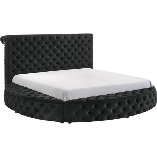 Crown Mark Brigitte 5202BK-Q Queen Bed - Black IMAGE 1