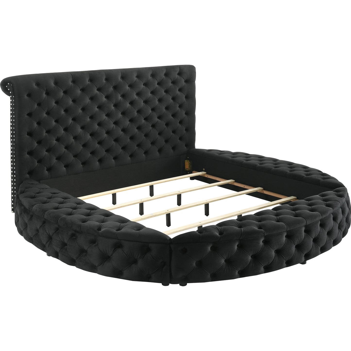 Crown Mark Brigitte 5202BK-Q Queen Bed - Black IMAGE 3
