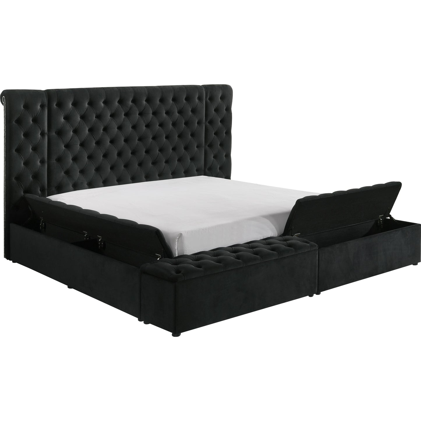 Crown Mark Liliana 5203BK-Q Queen Bed - Black IMAGE 2