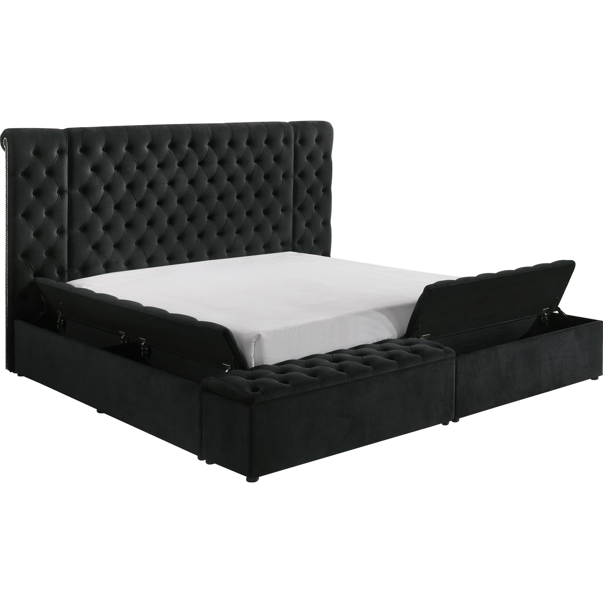 Crown Mark Liliana 5203BK-Q Queen Bed - Black IMAGE 2