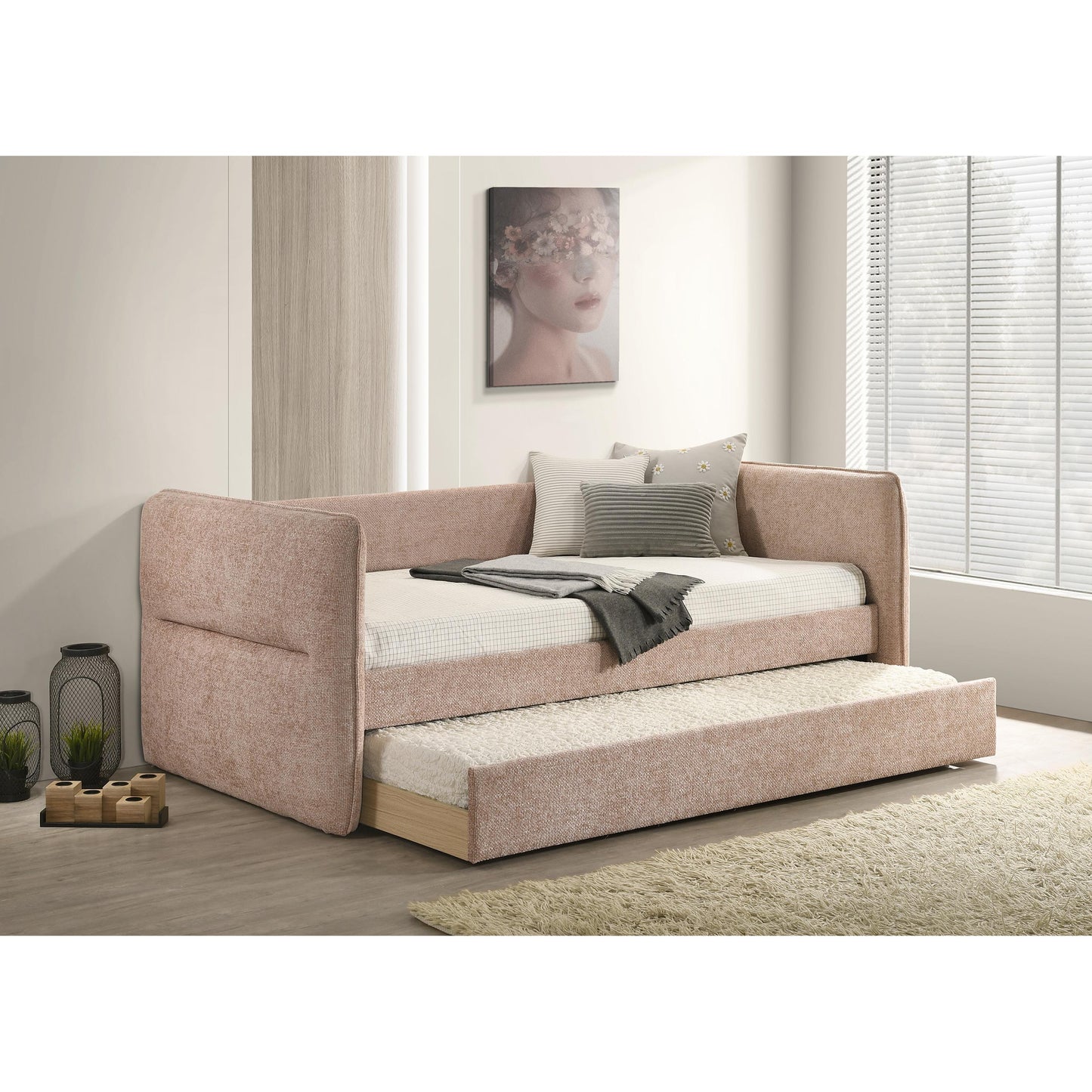 Crown Mark Philipa 5324MV Daybed - Mauve Tweed IMAGE 2