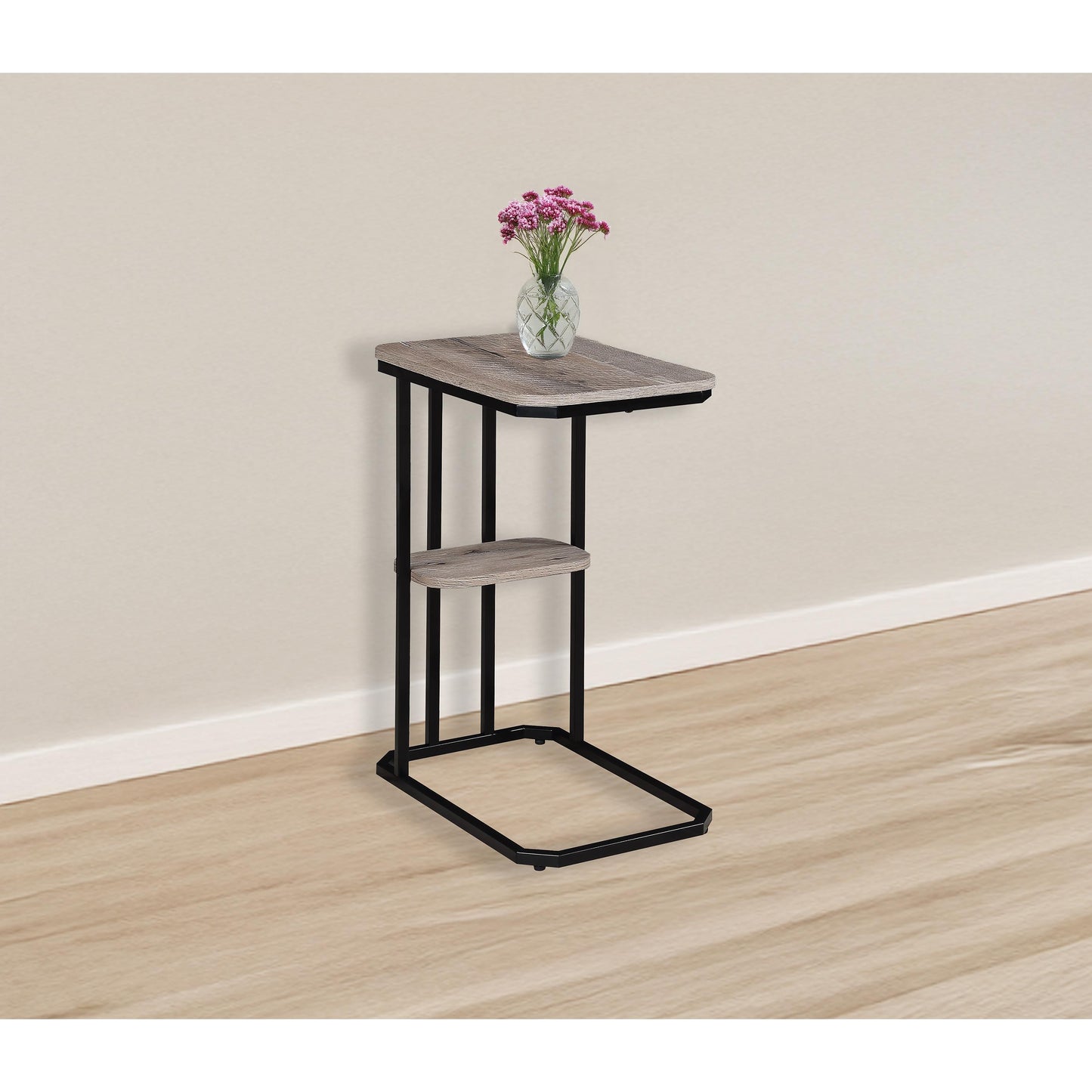 Crown Mark Ida 7267WG Chairside Table - Weathered Grey IMAGE 2