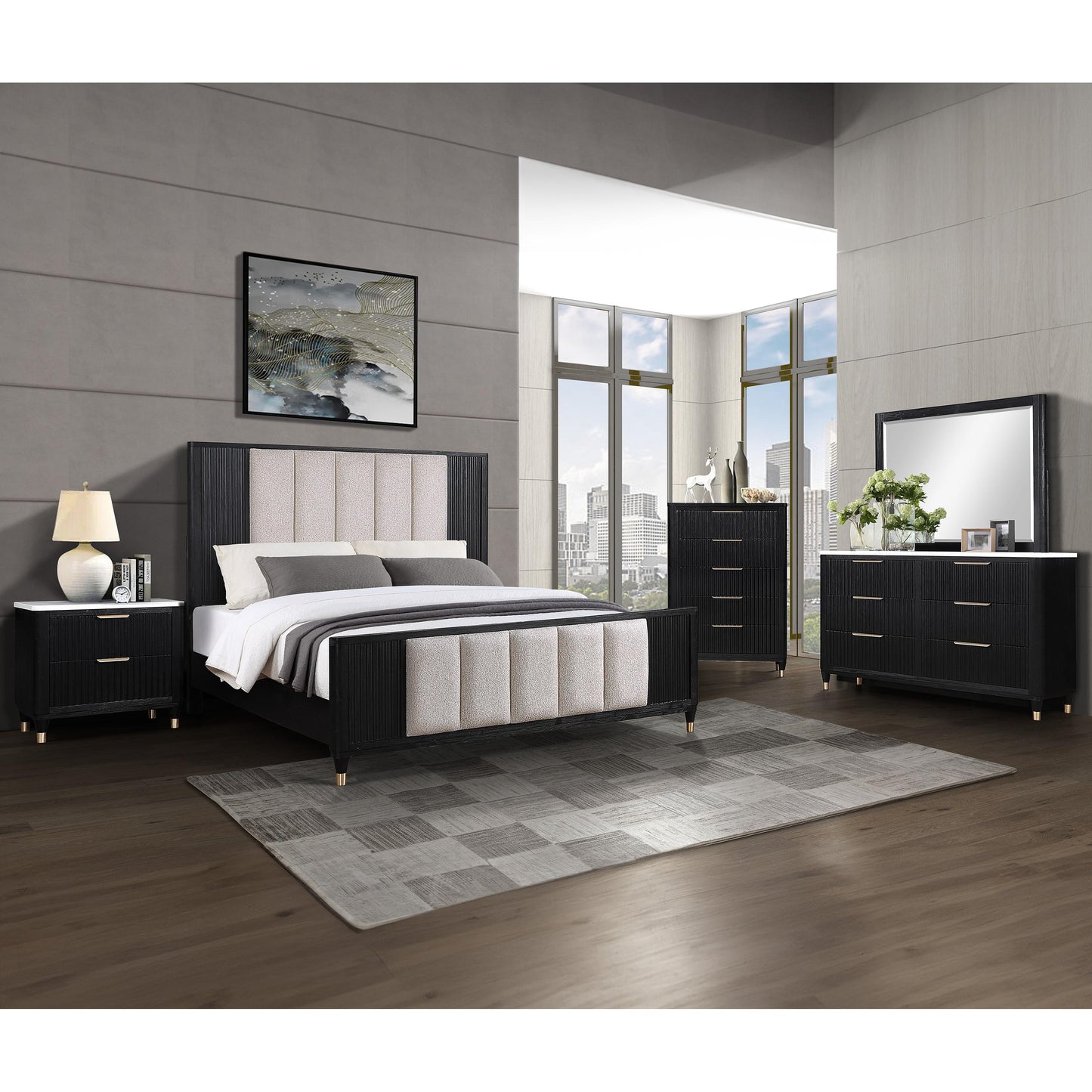 Crown Mark Kara B1400-K King Bed IMAGE 3