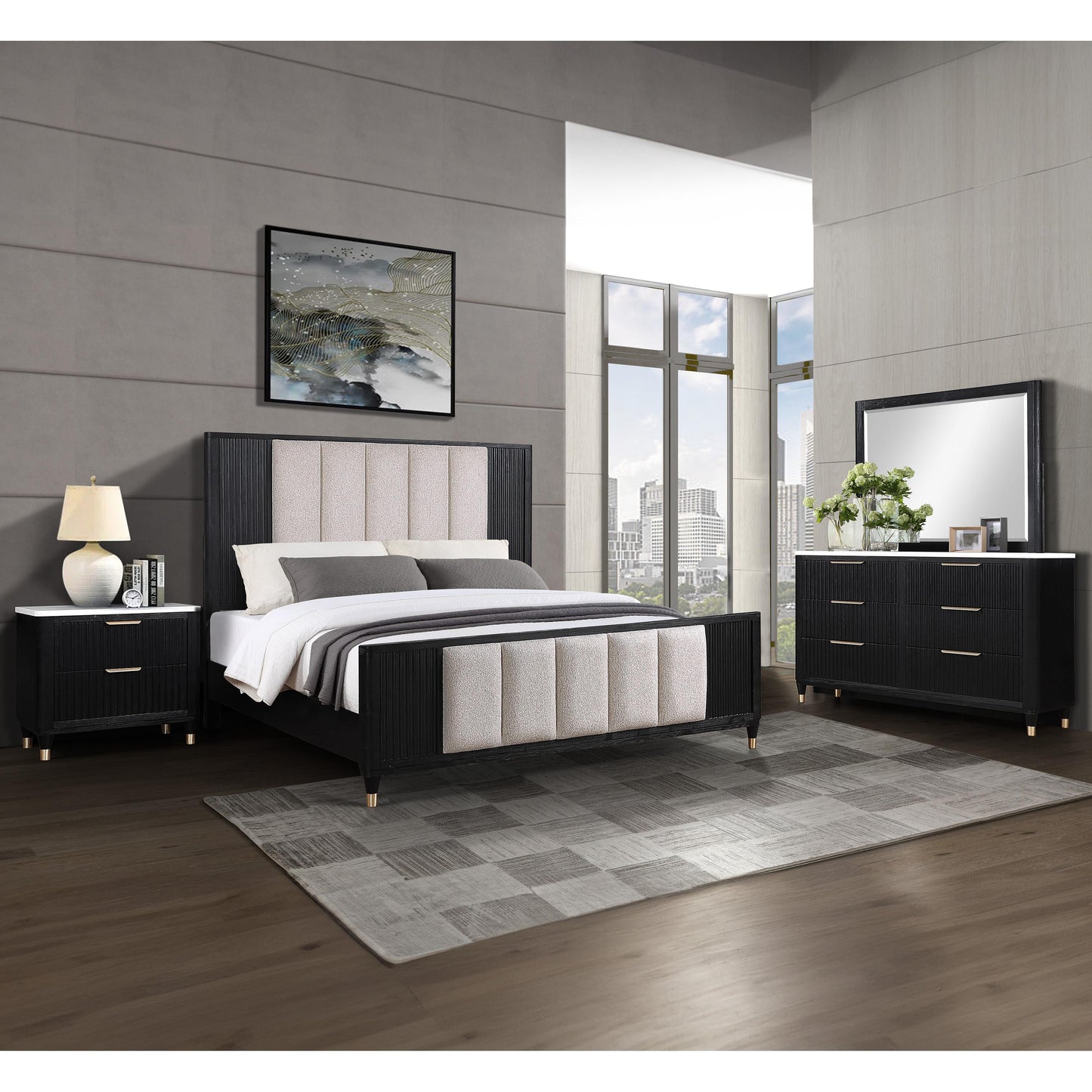 Crown Mark Kara B1400-K King Bed IMAGE 4