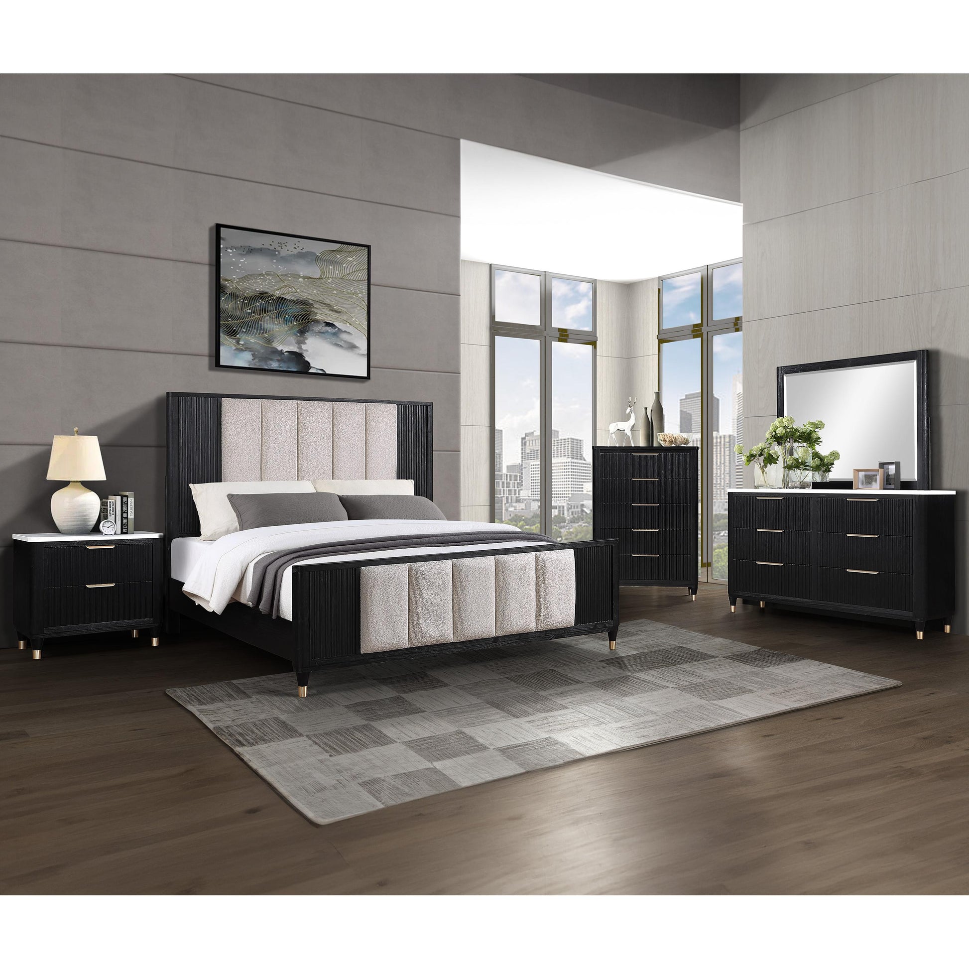 Crown Mark Kara B1400-Q Queen Bed IMAGE 3