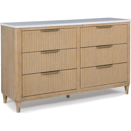 Crown Mark Kara B1450-1 Dresser - Cerused Natural IMAGE 1