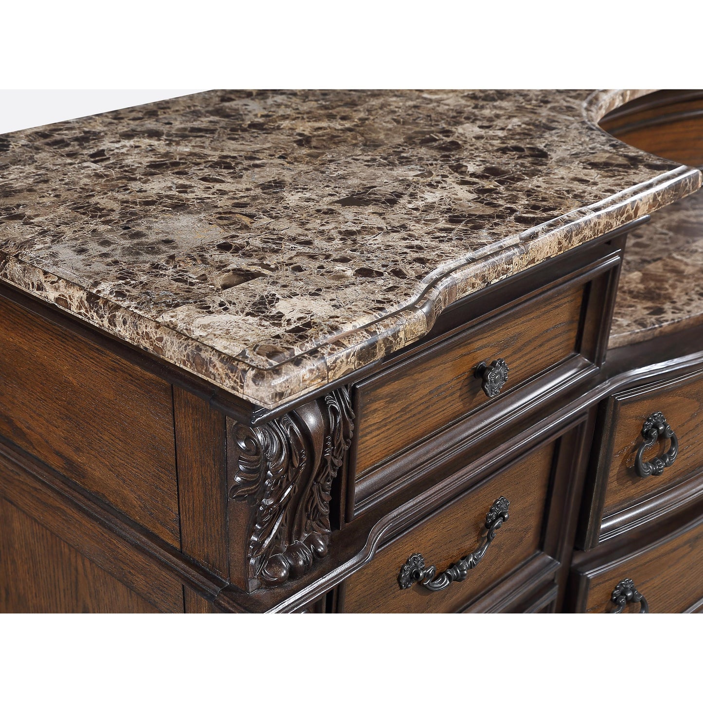 Crown Mark Stanley B1610-1 Dresser - Coffee Brown IMAGE 4