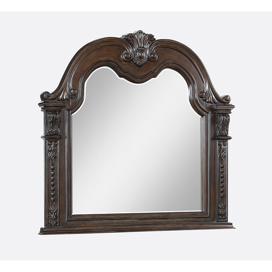 Crown Mark Stanley B1610-11 Dresser Mirror - Coffee Brown IMAGE 1