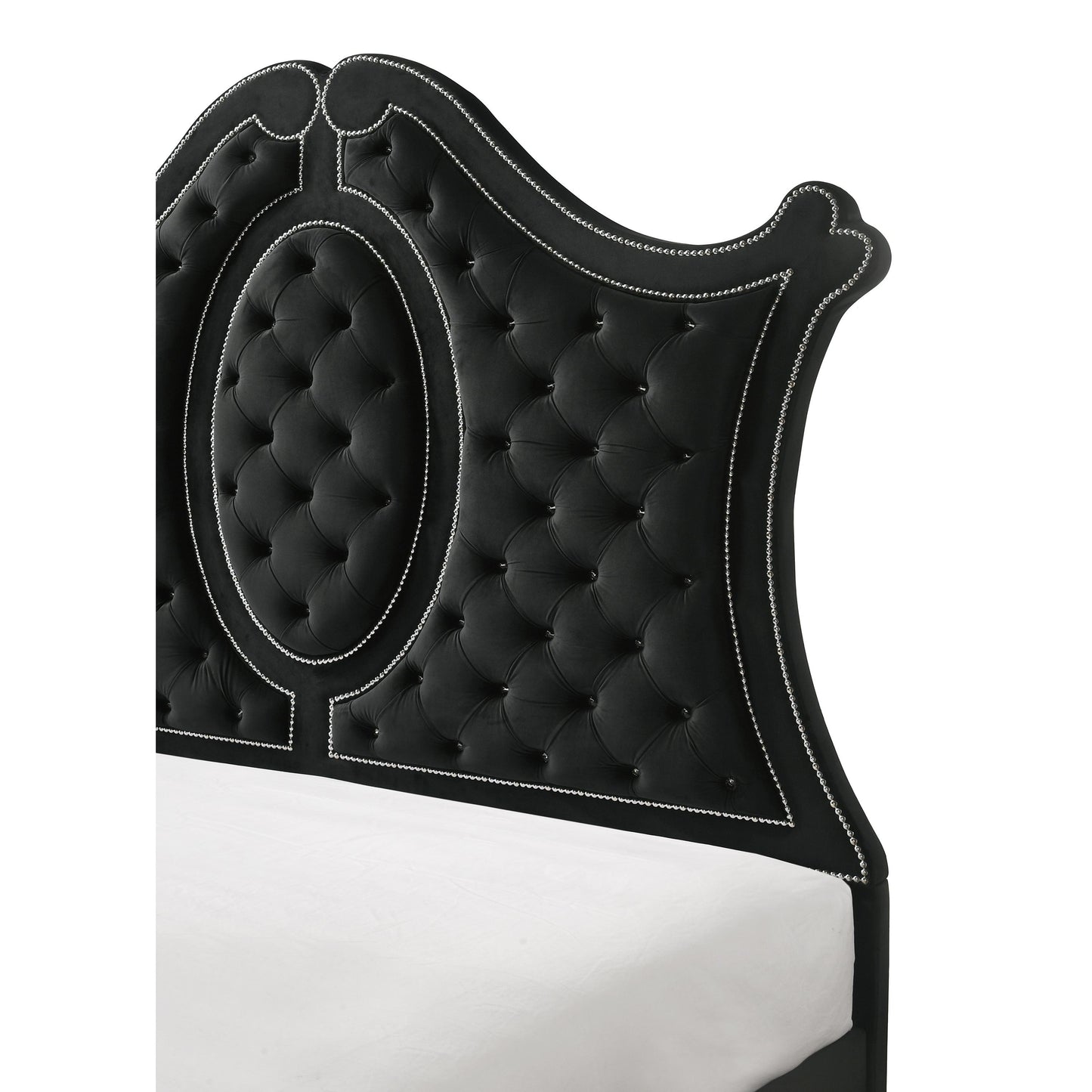 Crown Mark Cameo B2180-Q Queen Bed - Black IMAGE 5