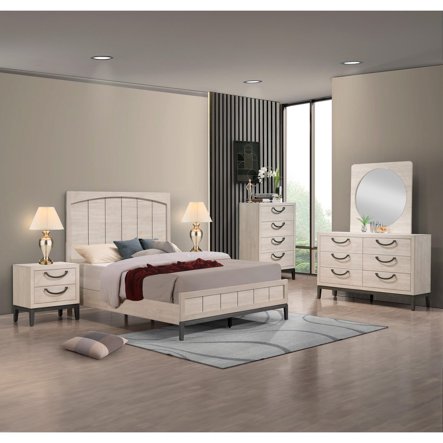 Crown Mark Veda B3300-K King Bed IMAGE 3
