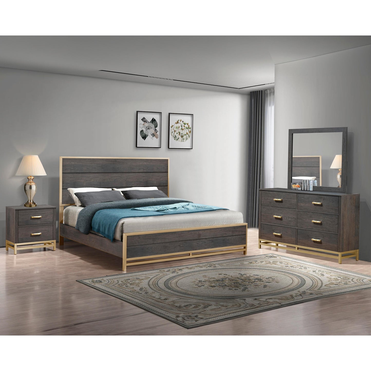 Crown Mark Trevor B3350-11 Dresser Mirror IMAGE 4