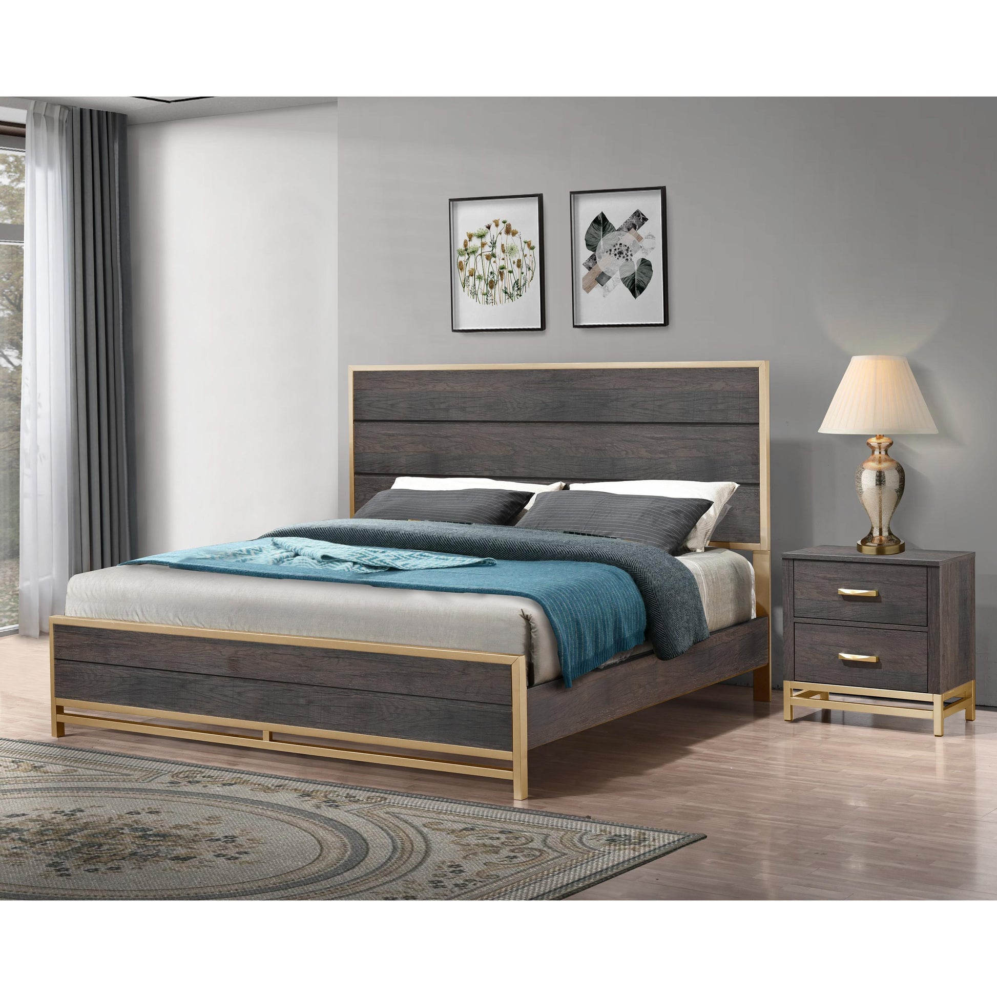 Crown Mark Trevor B3350-K King Bed IMAGE 3