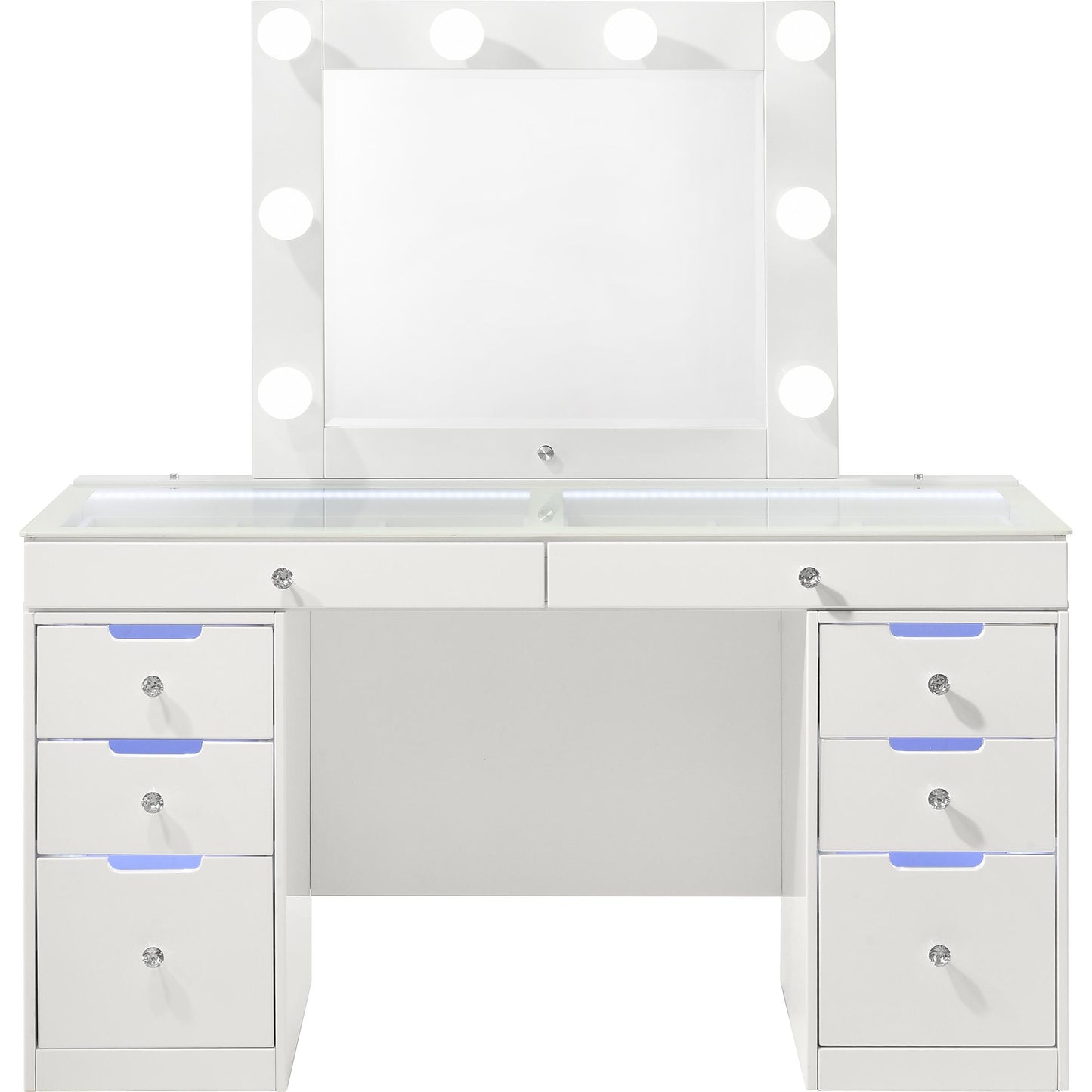 Crown Mark Luxo B4852WHSET Vanity Set - White IMAGE 2