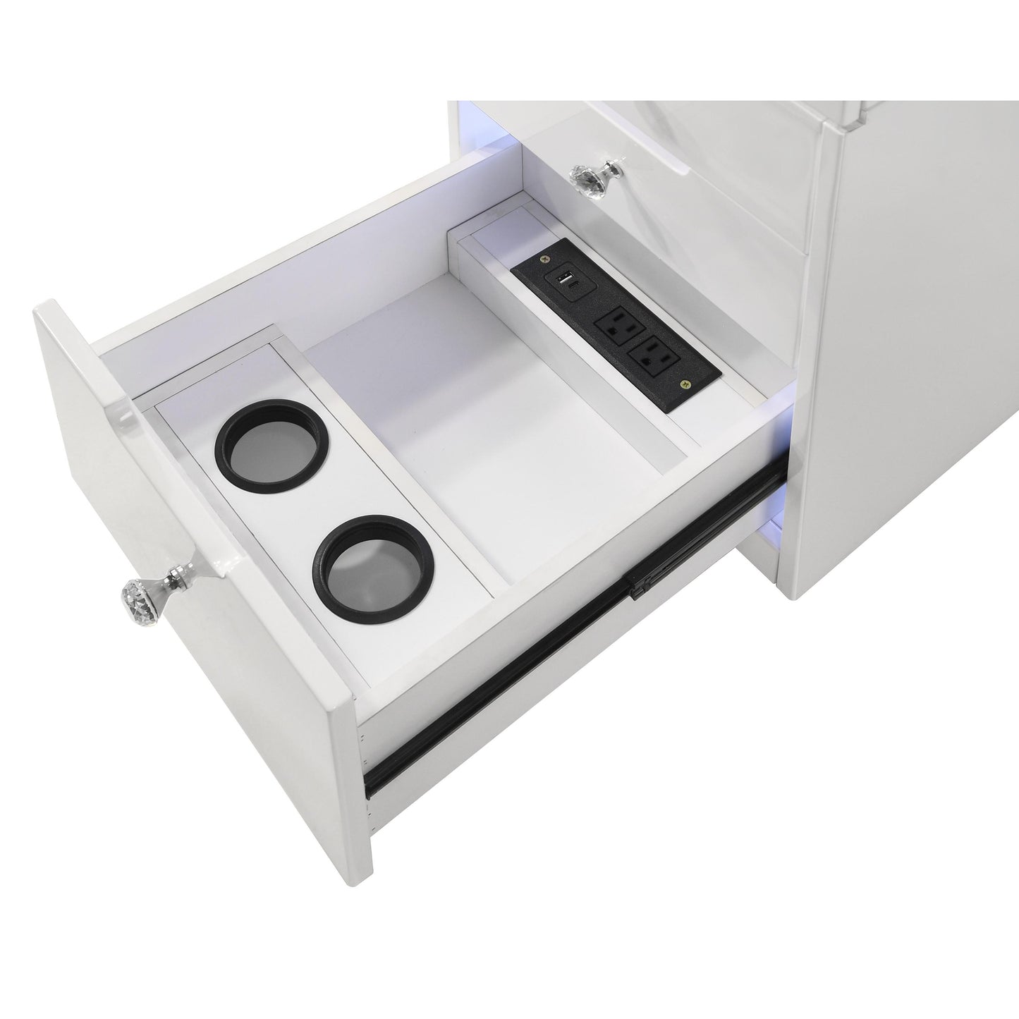 Crown Mark Luxo B4852WHSET Vanity Set - White IMAGE 9