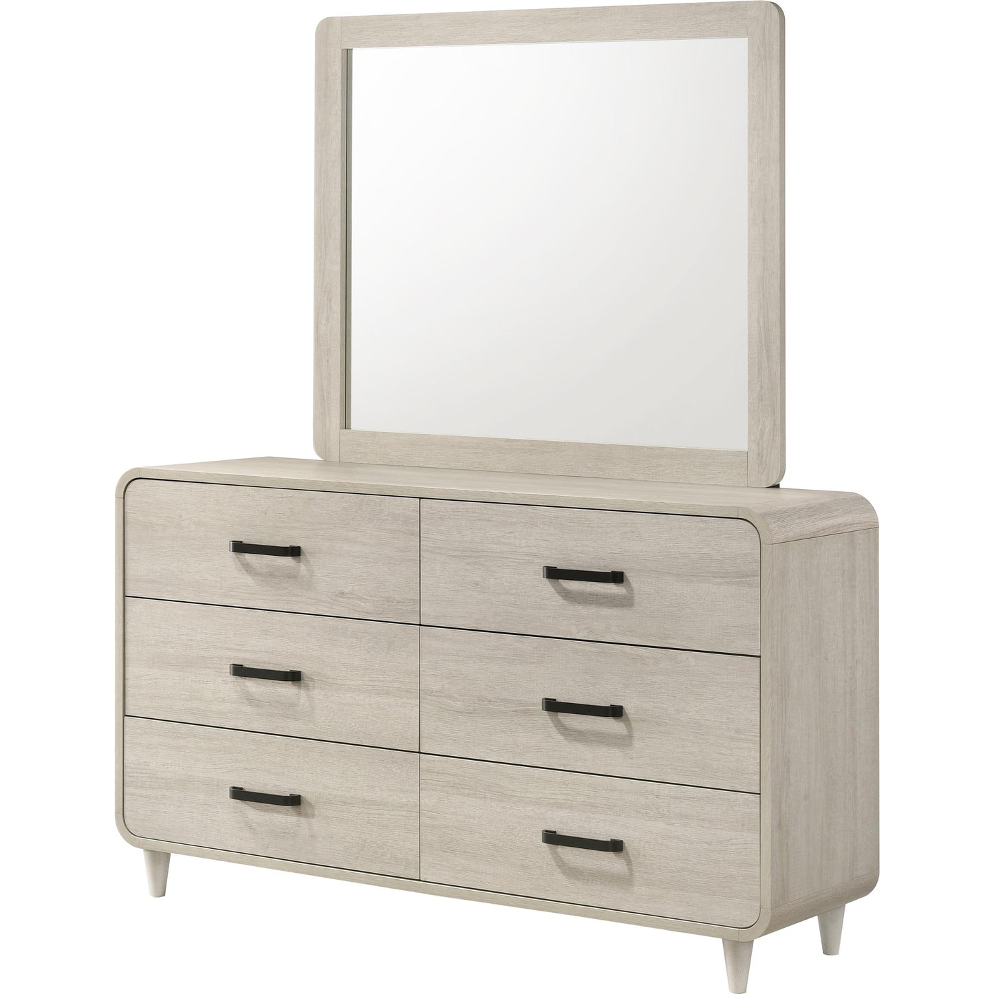 Crown Mark Nyomi B4900-11 Dresser Mirror - White IMAGE 2