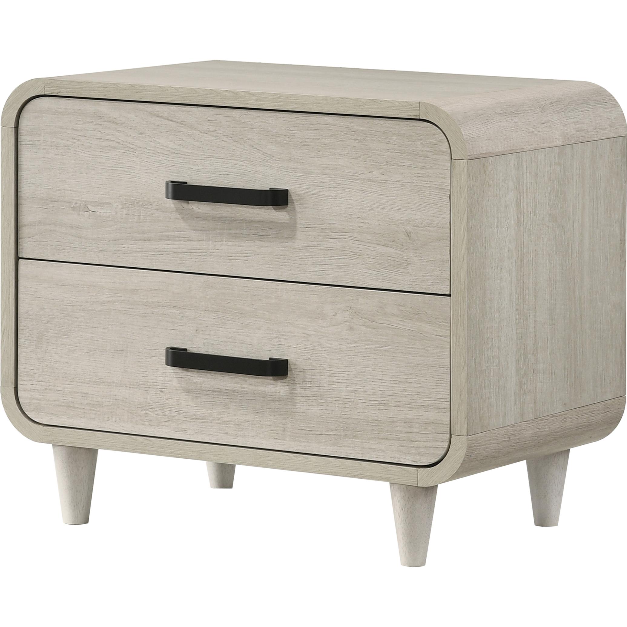Crown Mark Nyomi B4900-2 Nightstand - White IMAGE 1