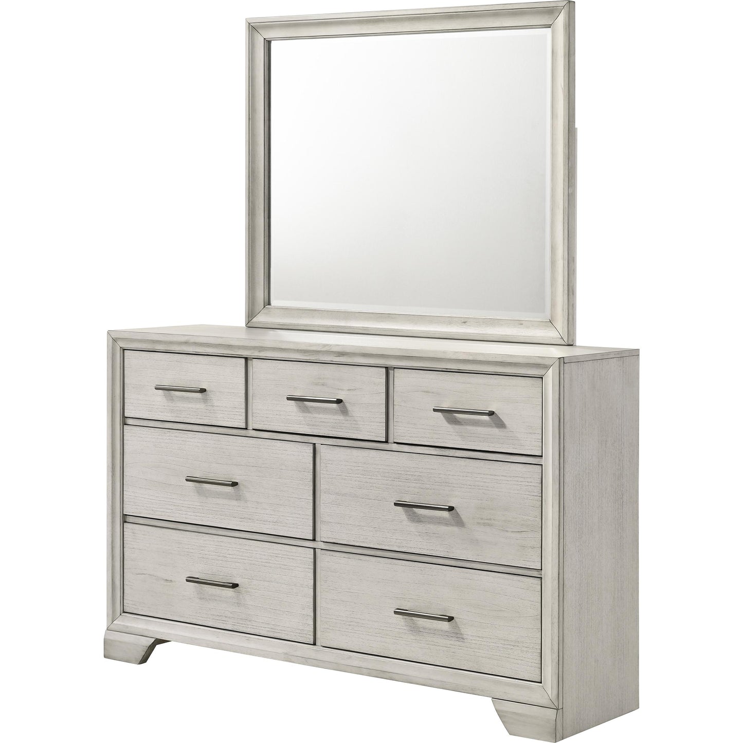 Crown Mark Jaymes B6582-11 Dresser Mirror - White Mist IMAGE 2