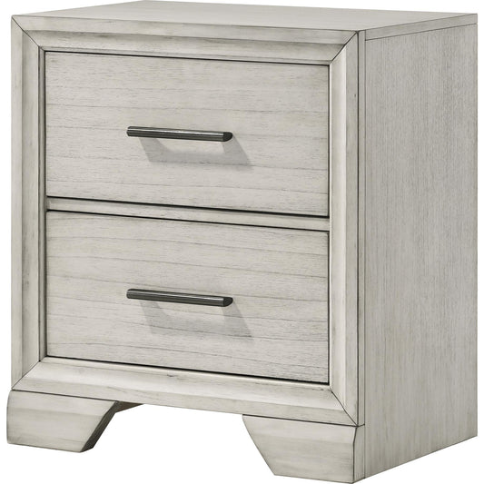 Crown Mark Jaymes B6582-2 Nightstand - White Mist IMAGE 1