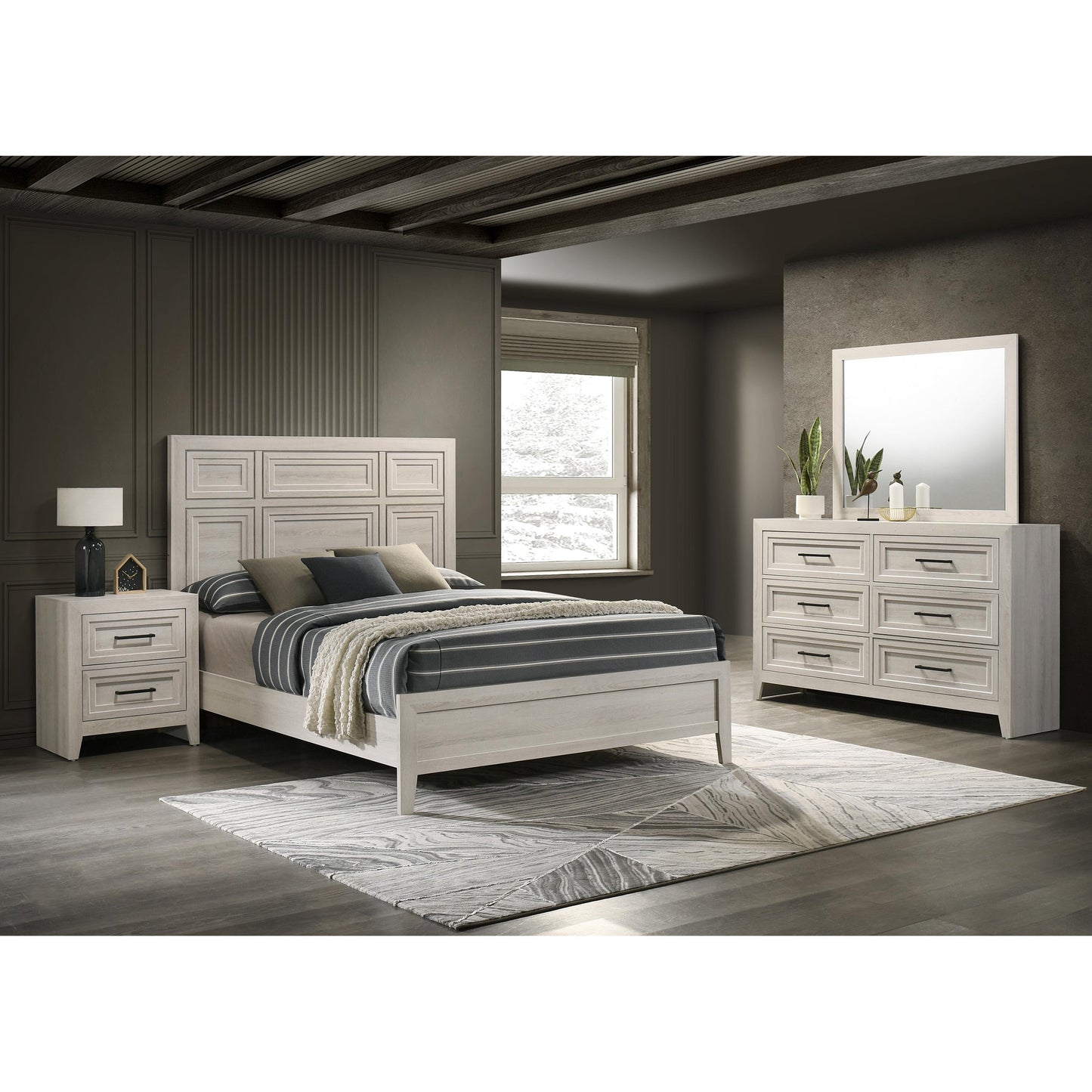 Crown Mark Lorraine B6600-K King Bed IMAGE 4