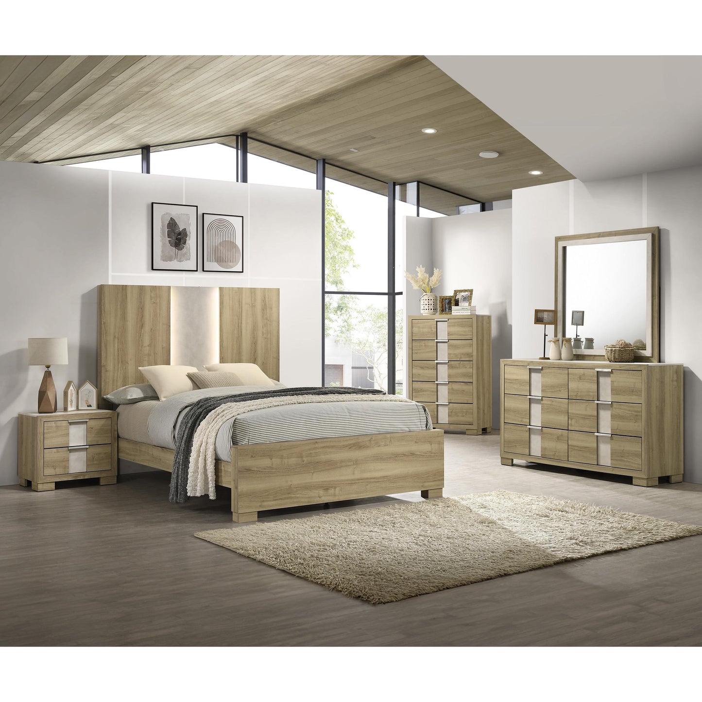 Crown Mark Rangley B6832-1 Dresser - Driftwood IMAGE 3