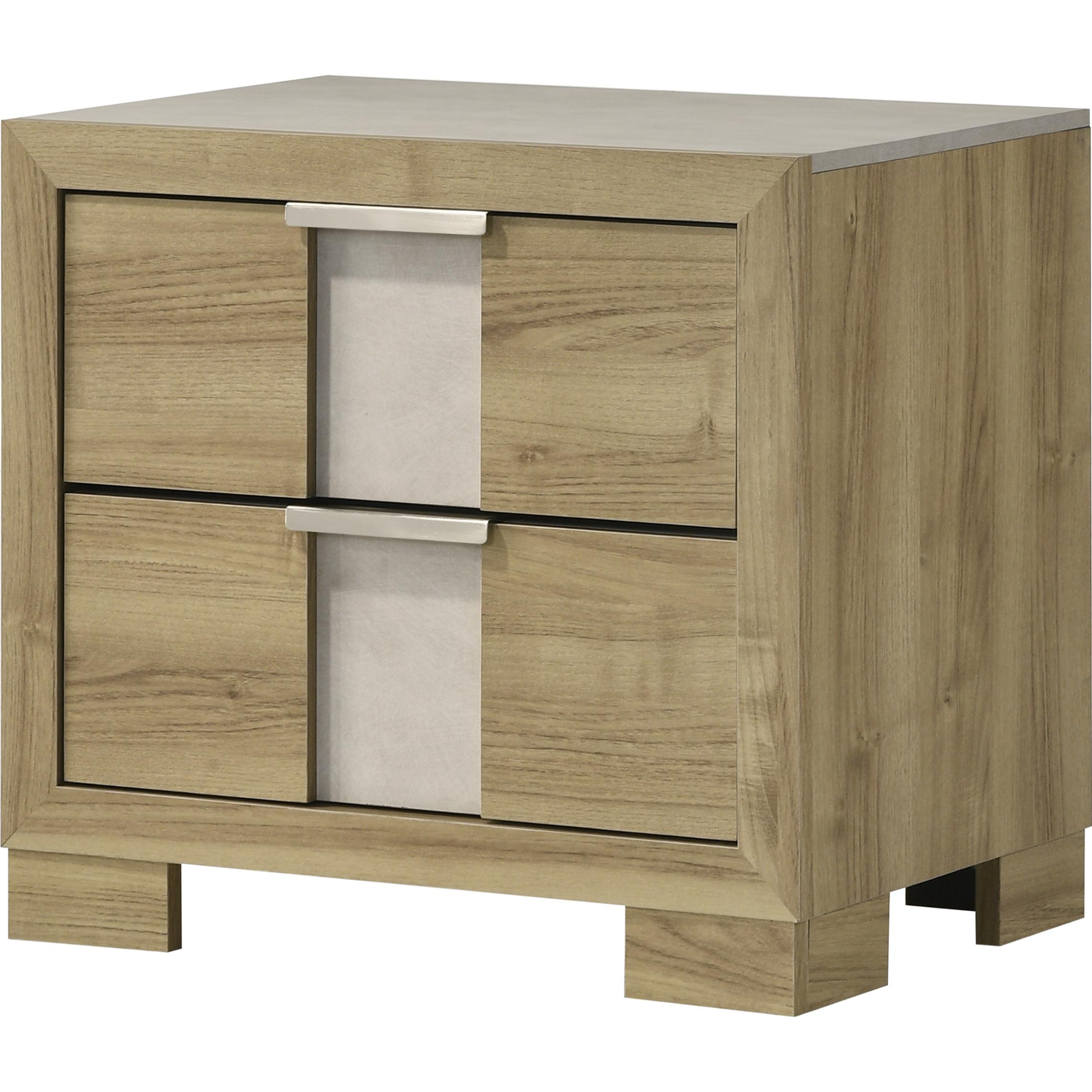 Crown Mark Rangley B6832-2 Nightstand - Driftwood IMAGE 1
