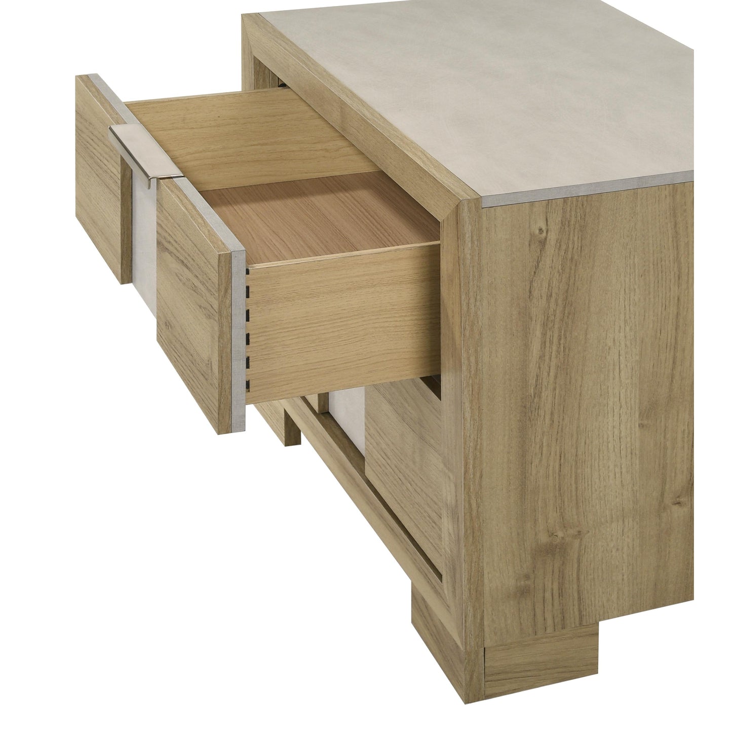 Crown Mark Rangley B6832-2 Nightstand - Driftwood IMAGE 3