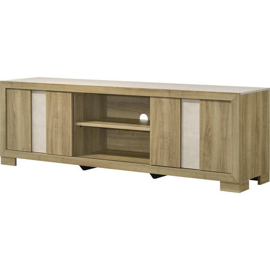 Crown Mark Rangley B6832-99 TV Stand - Driftwood IMAGE 1