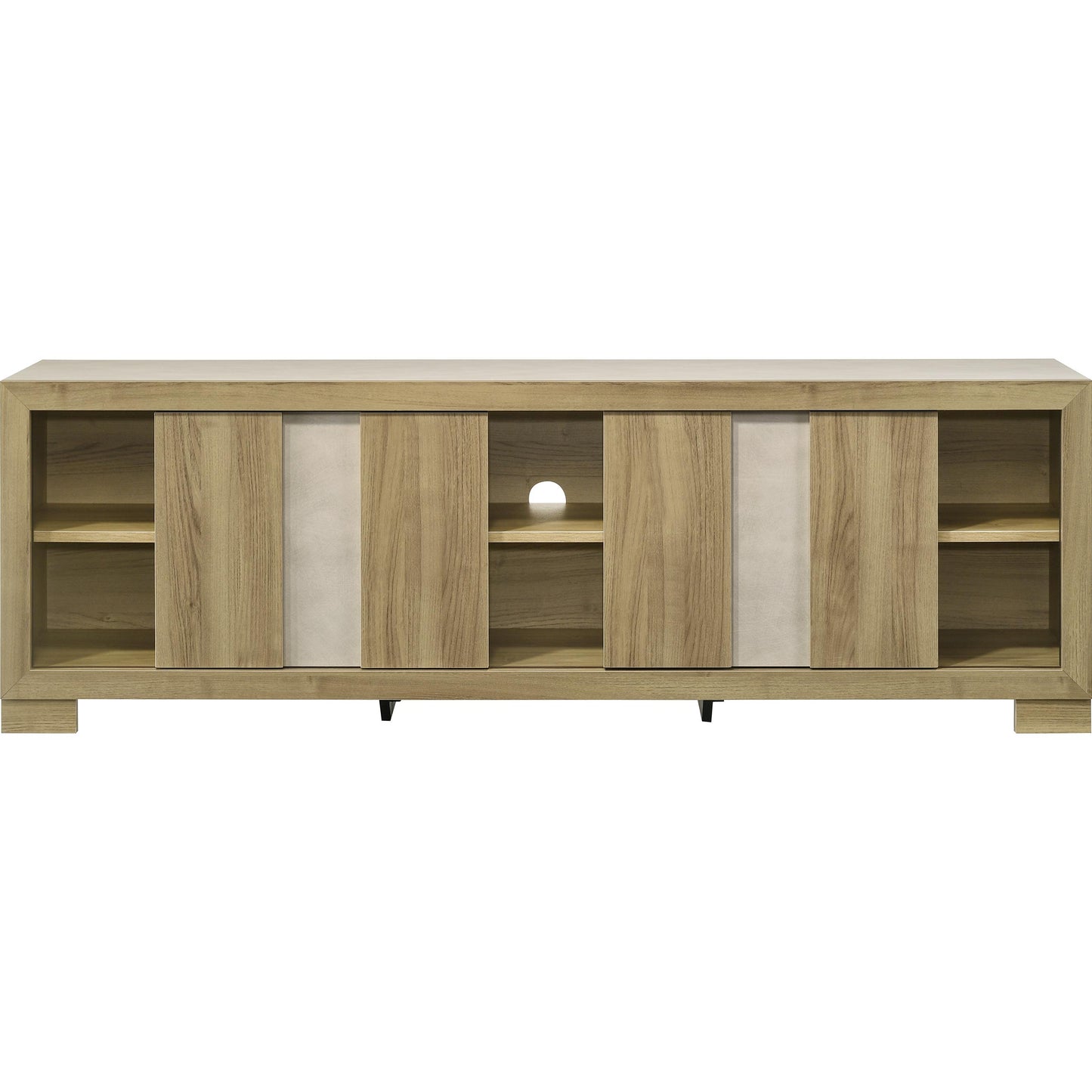 Crown Mark Rangley B6832-99 TV Stand - Driftwood IMAGE 3