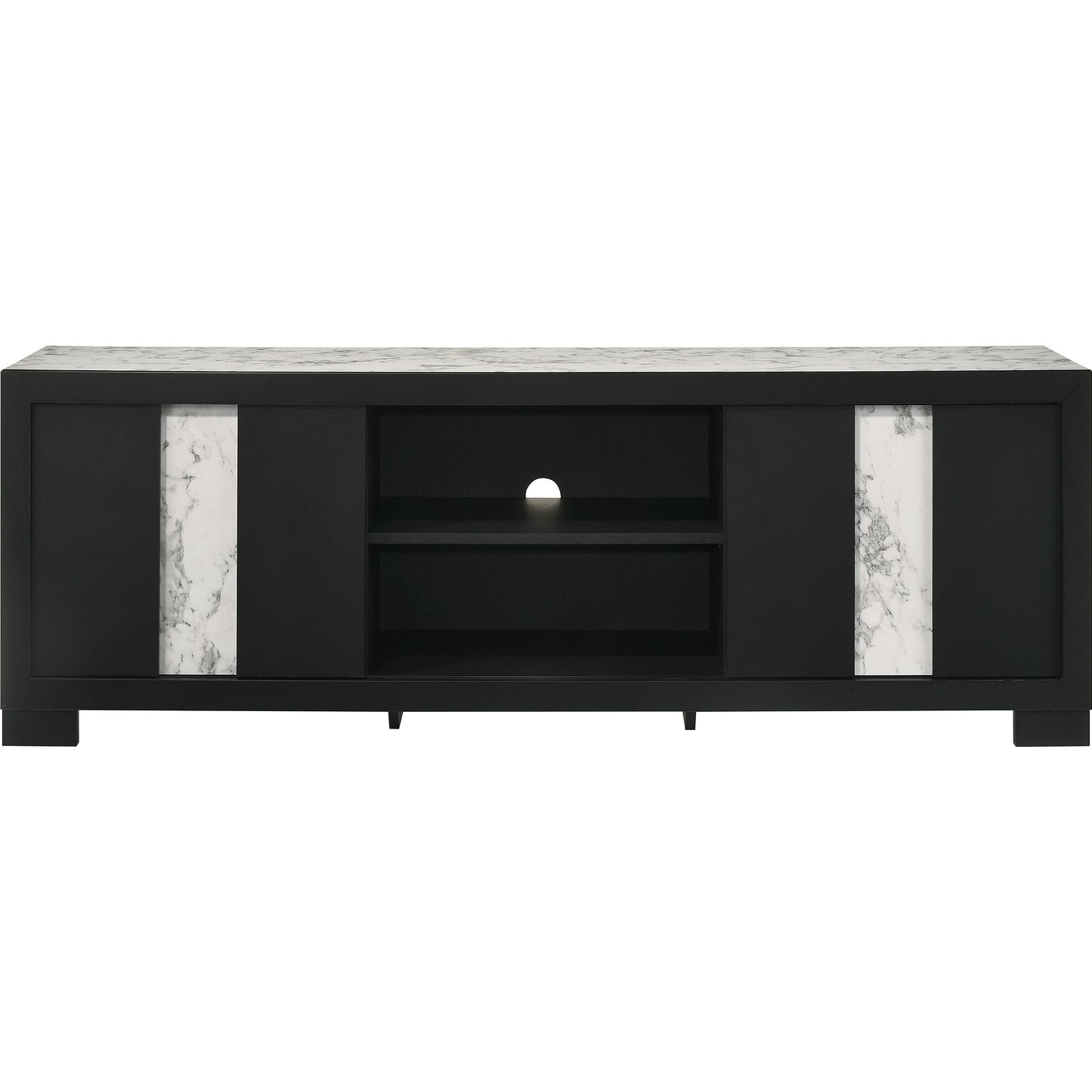 Crown Mark Rangley B6835-99 TV Stand - Black IMAGE 2