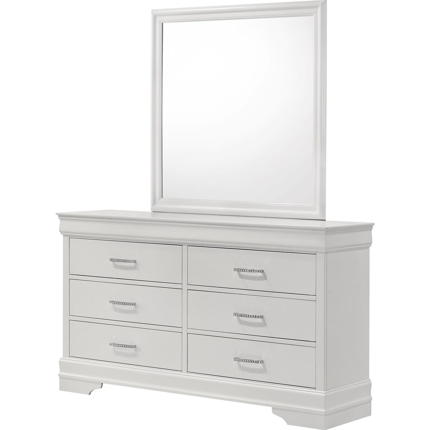Crown Mark Amalia B6912-1 Dresser - White IMAGE 2