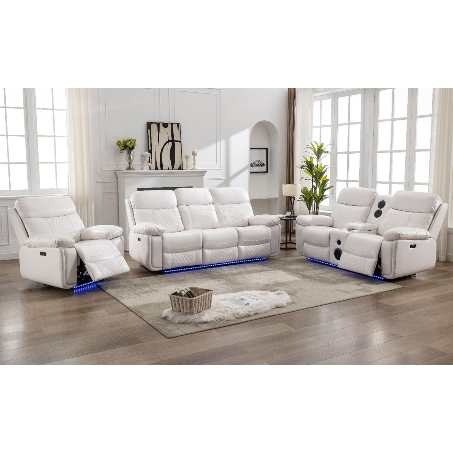 Generation Trade Artic 649122 Power Recliner - White IMAGE 2
