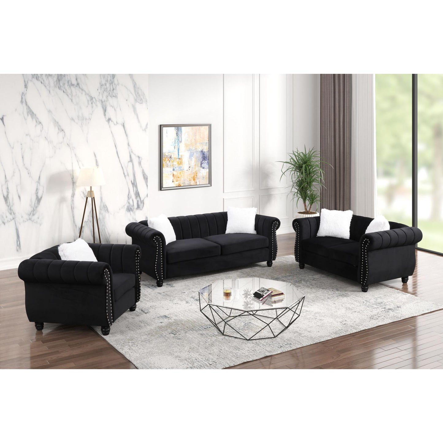 Generation Trade Crescent 587722 Chair - Black IMAGE 2