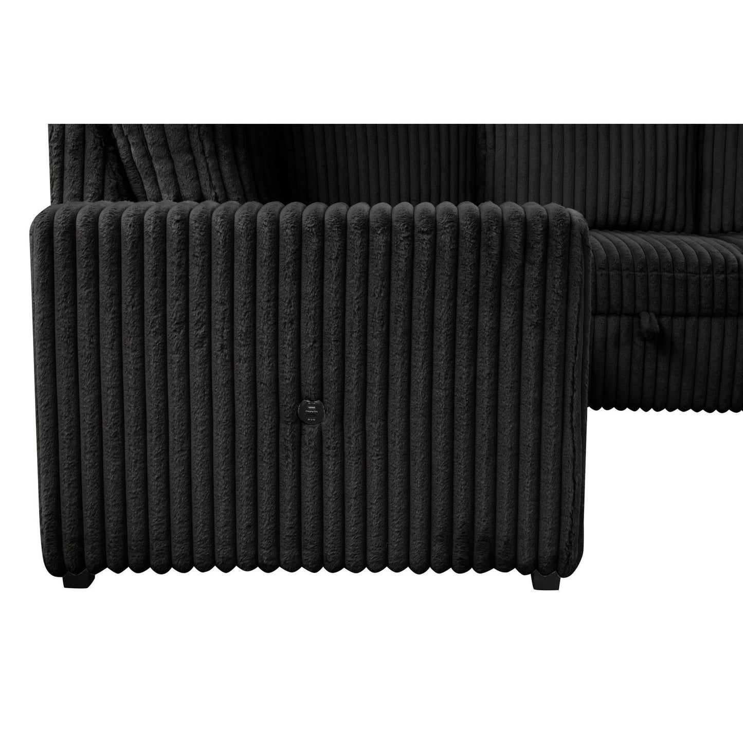 Generation Trade Divine 582233 Sectional - Black IMAGE 4