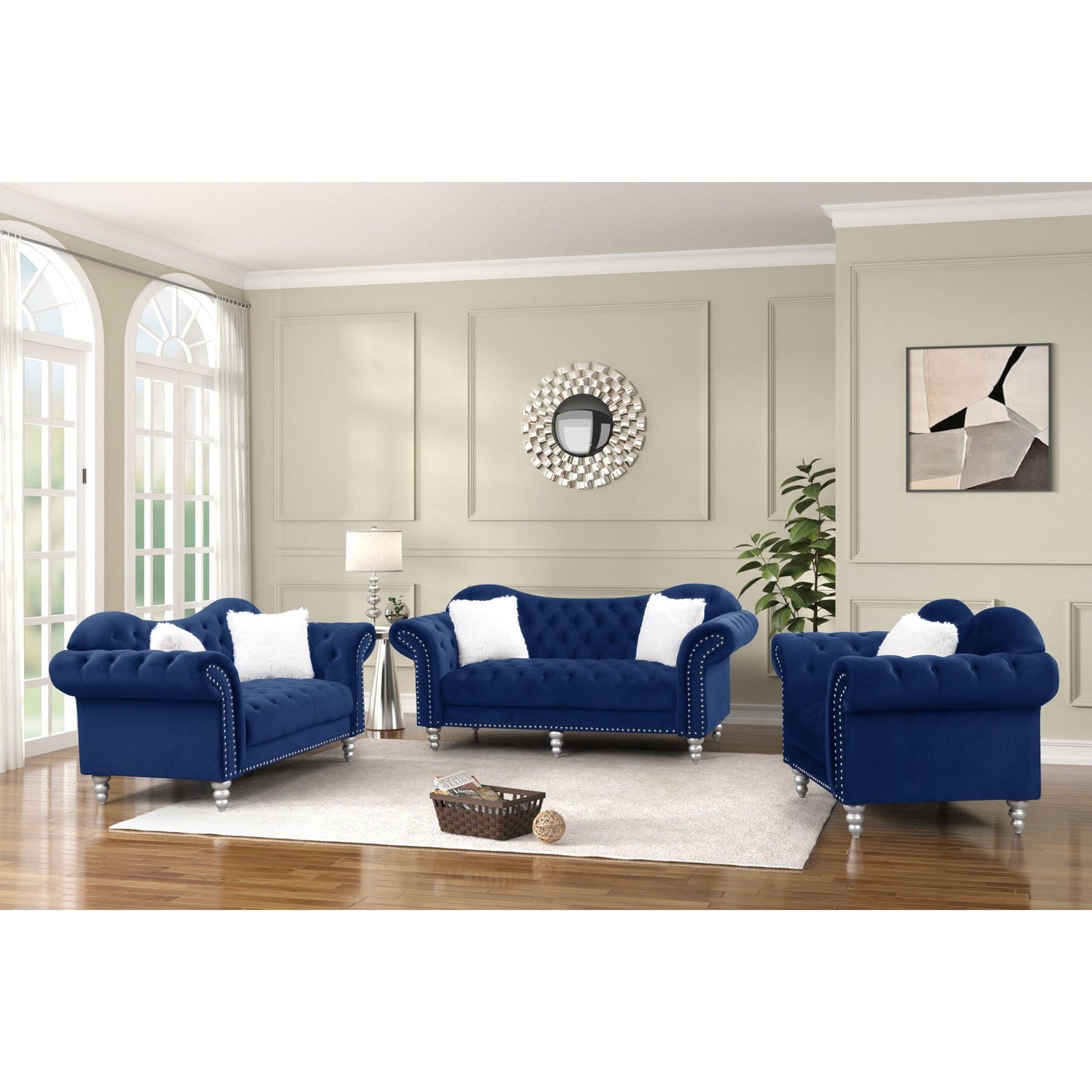 Generation Trade Equinox 855791 Loveseat - Blue IMAGE 2