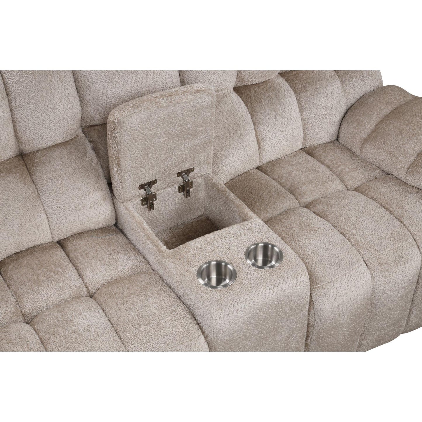 Generation Trade Everest 677521 Console Loveseat - Beige IMAGE 3