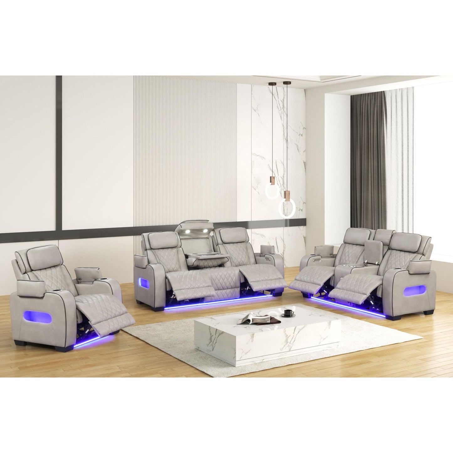 Generation Trade Titan 668092 Recliner - Grey IMAGE 3