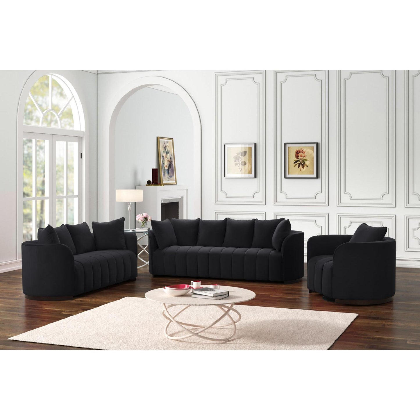 Generation Trade Vogue 503220 Sofa - Black IMAGE 2