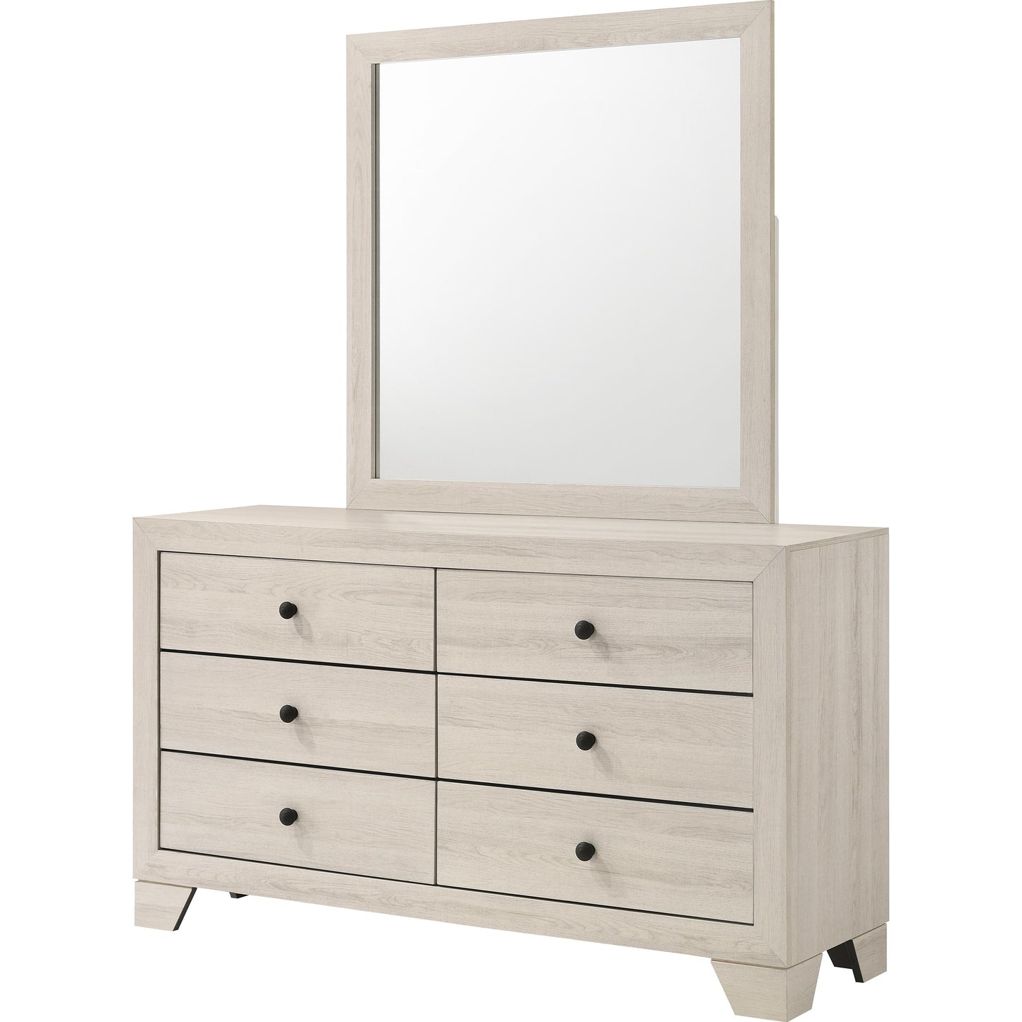 Crown Mark Atticus B6982-11 Dresser Mirror - White IMAGE 2