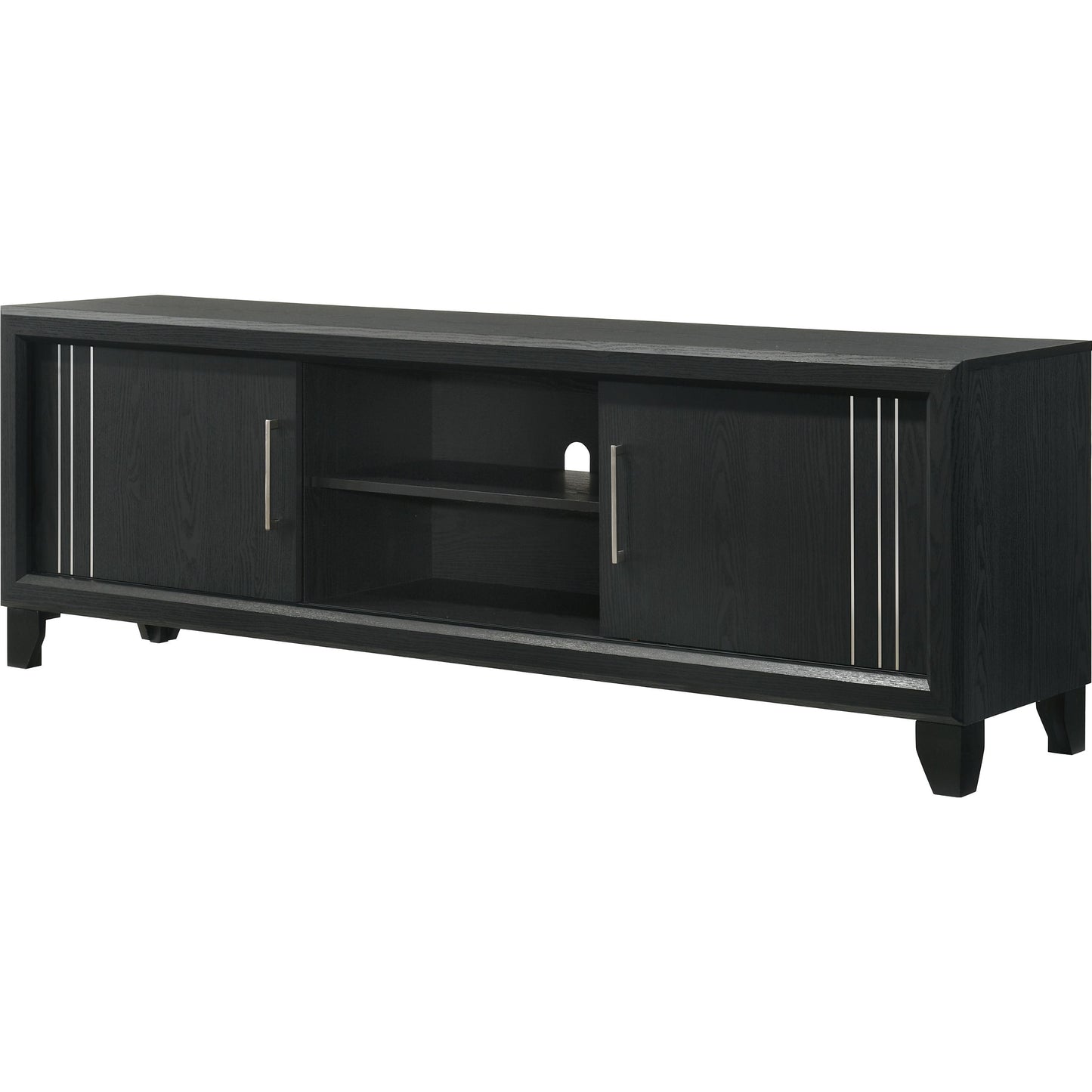 Crown Mark Charlie B9235-9 TV Stand - Charcoal IMAGE 1