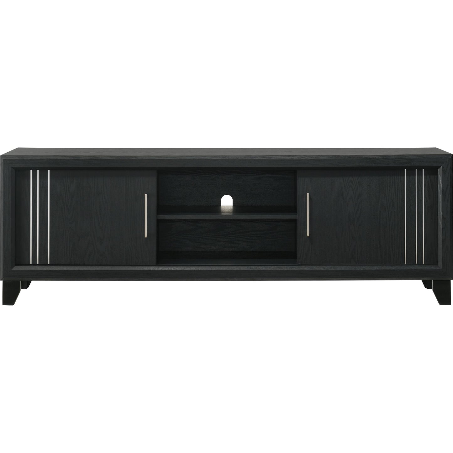 Crown Mark Charlie B9235-9 TV Stand - Charcoal IMAGE 2