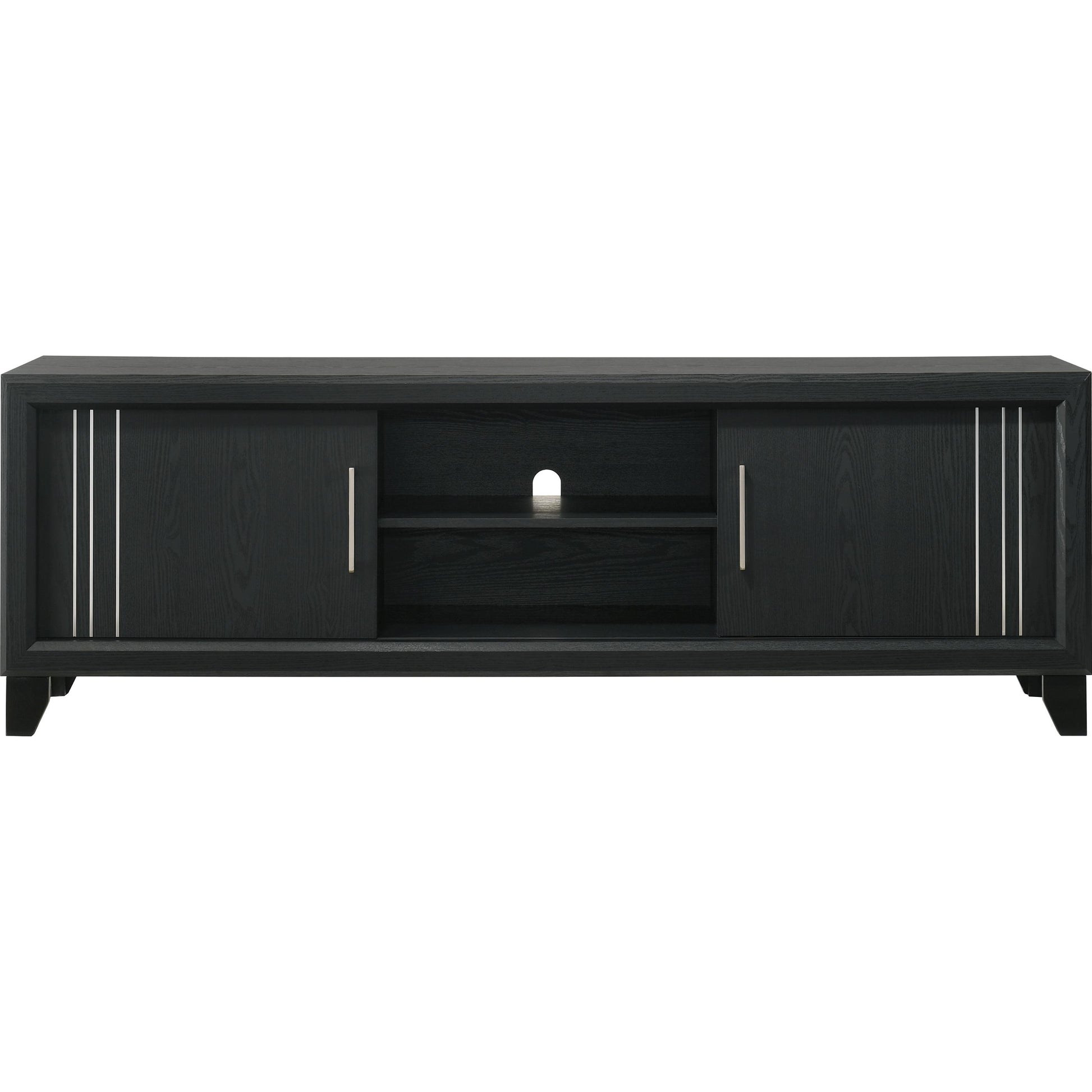 Crown Mark Charlie B9235-9 TV Stand - Charcoal IMAGE 2