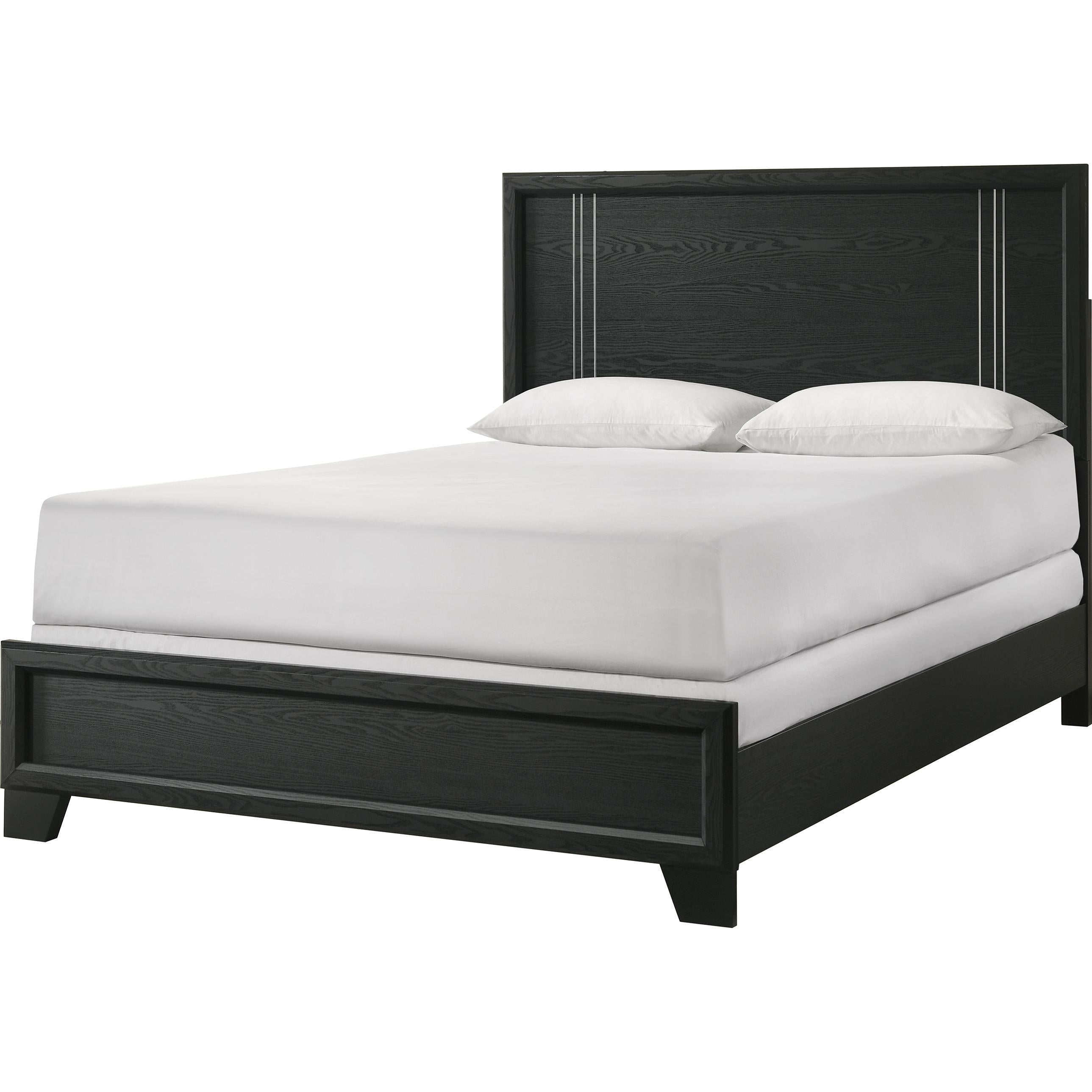Crown Mark Charlie B9235-Q Queen Bed - Charcoal IMAGE 1