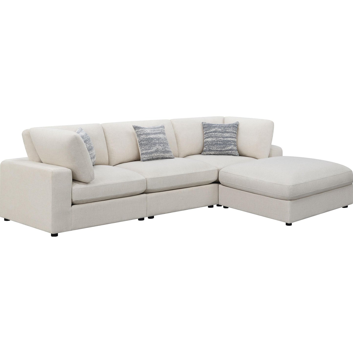 Coaster Furniture Serene 551321-SETB 4 pc Upholstered Modular Sectional - Beige IMAGE 1