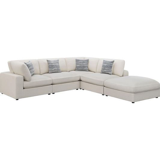 Coaster Furniture Serene 551321-SETC 5 pc Upholstered Modular Sectional - Beige IMAGE 1