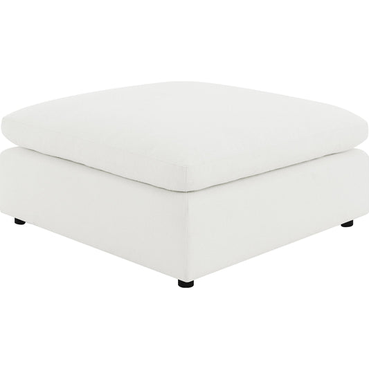 Coaster Furniture Raleigh 551753 Boucle Upholstered Ottoman - Ivory IMAGE 1