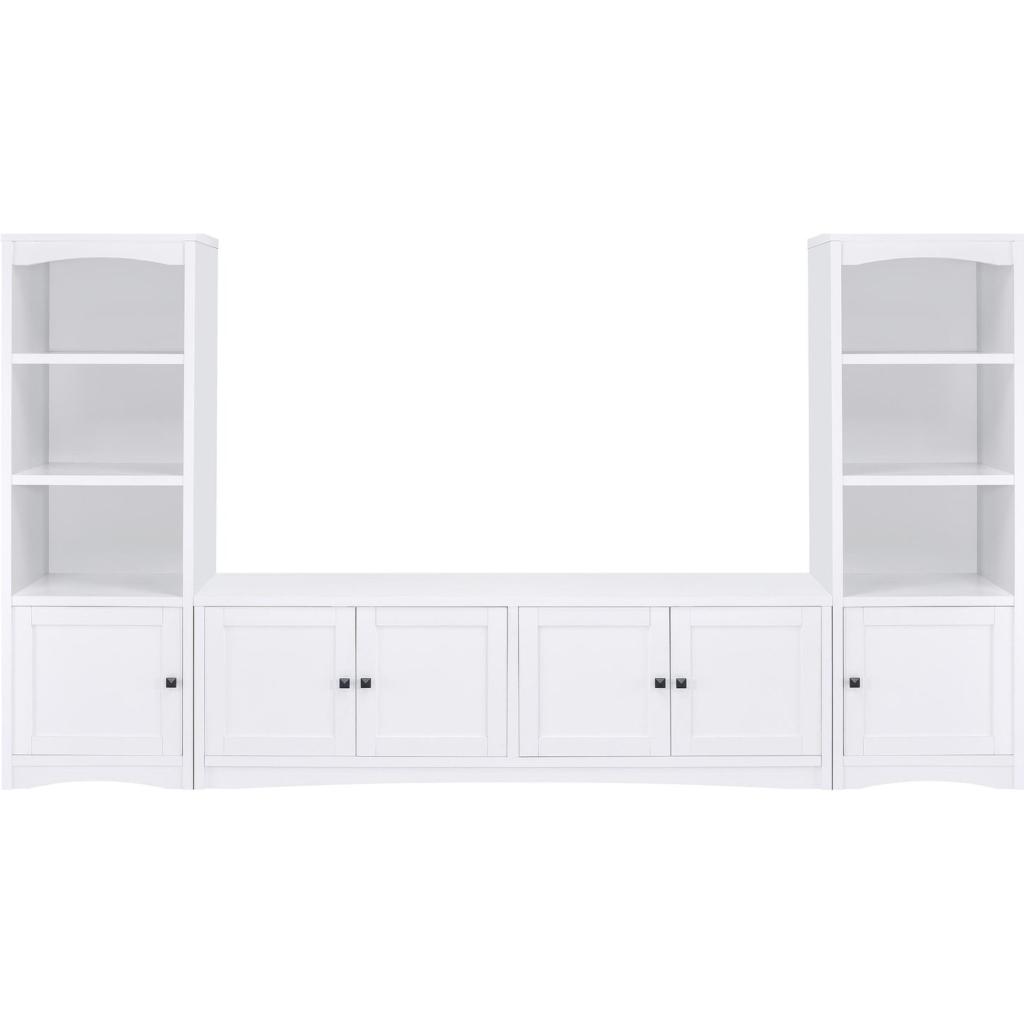 Coaster Furniture Laughlin 724113-SET 3-piece Entertainment Center TV Stand - White IMAGE 3