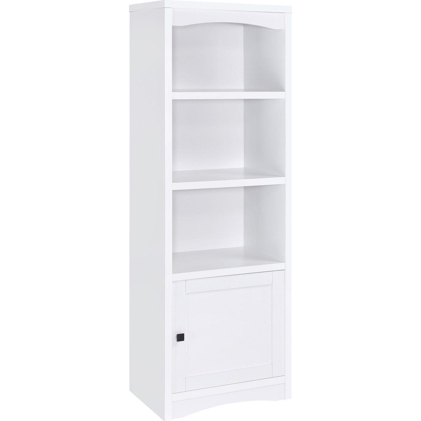 Coaster Furniture Laughlin 724114 3-shelf Engineered Wood Media Tower - White IMAGE 1