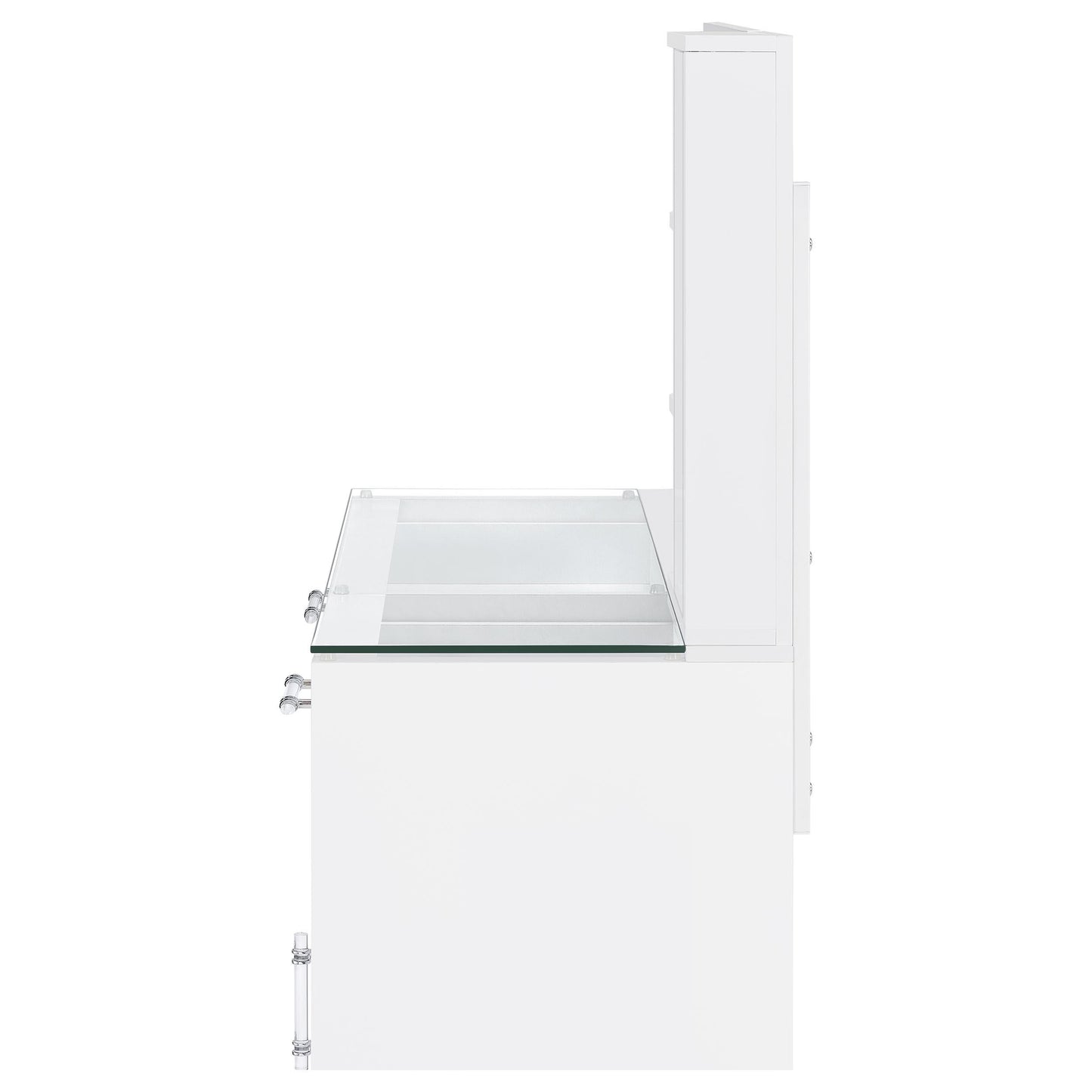Coaster Furniture Flora 930218 2-drawer Vanity Set with LED Mirror - White High Gloss IMAGE 10