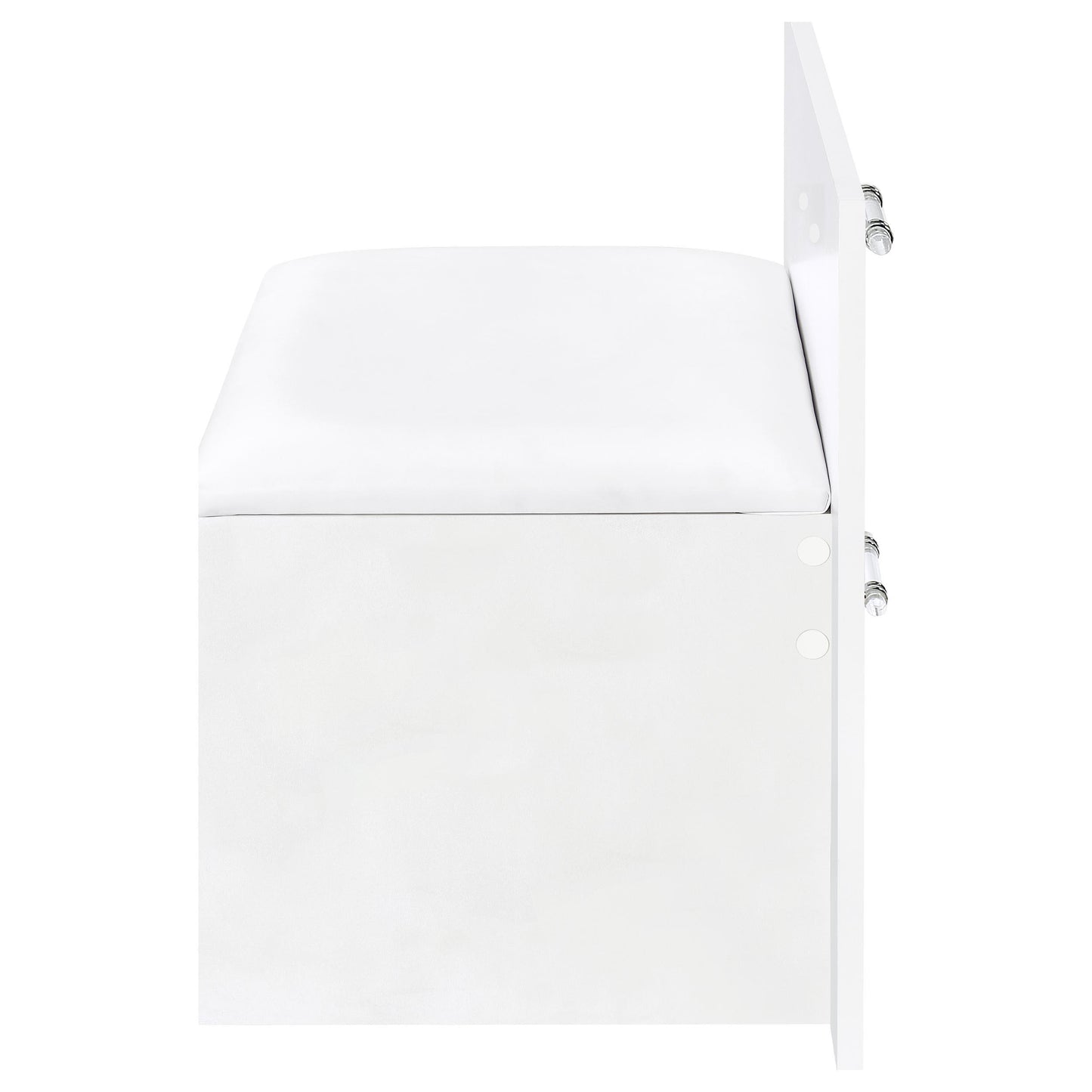 Coaster Furniture Flora 930218 2-drawer Vanity Set with LED Mirror - White High Gloss IMAGE 15
